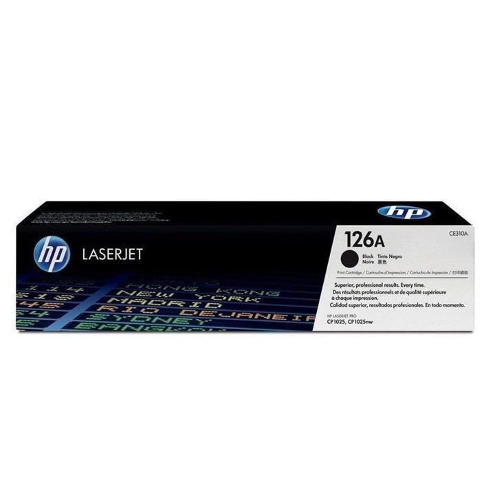 HP 126A Cartouche de toner noir LaserJet authentique (CE310A) pour Las