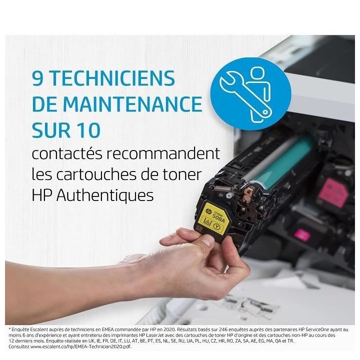 HP 126A Cartouche de toner noir LaserJet authentique (CE310A) pour Las