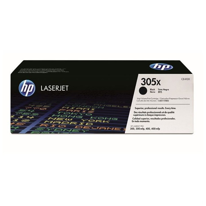 HP 305X Cartouche de toner noir grande capacité authentique (CE410X)