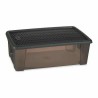 Boîte avec Couvercle Stefanplast Elegance Gris 19,5 x 11,5 x 33 cm Plastique 5 L (12 Unités)