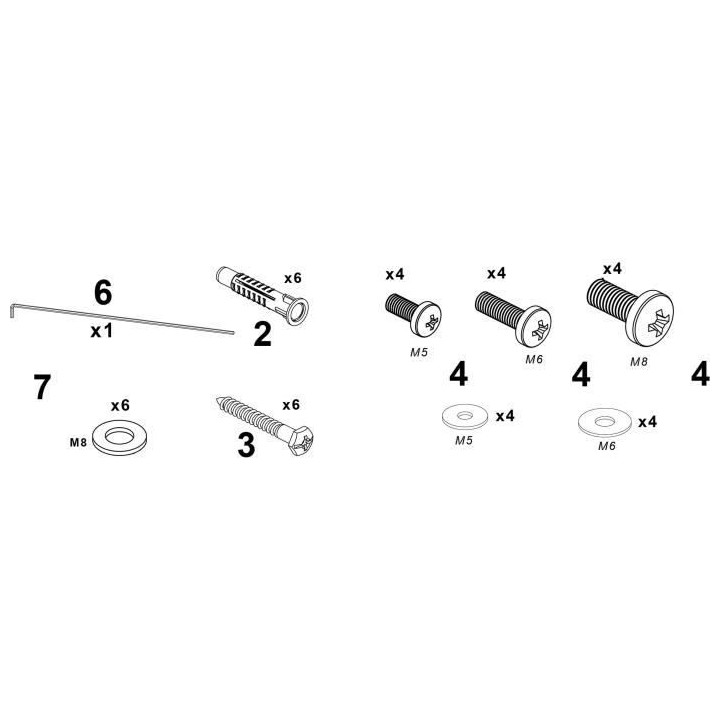 CONTINENTAL EDISON Support TV fixe TV 50-82 VESA 600*400 max 60 kg