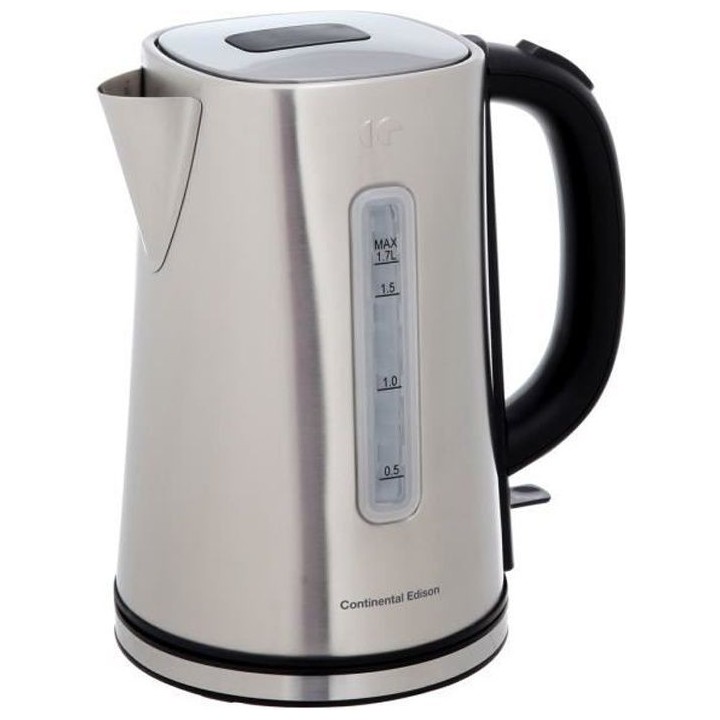 Bouilloire électrique CONTINENTAL EDISON CEB17IX - 1,7L - Inox