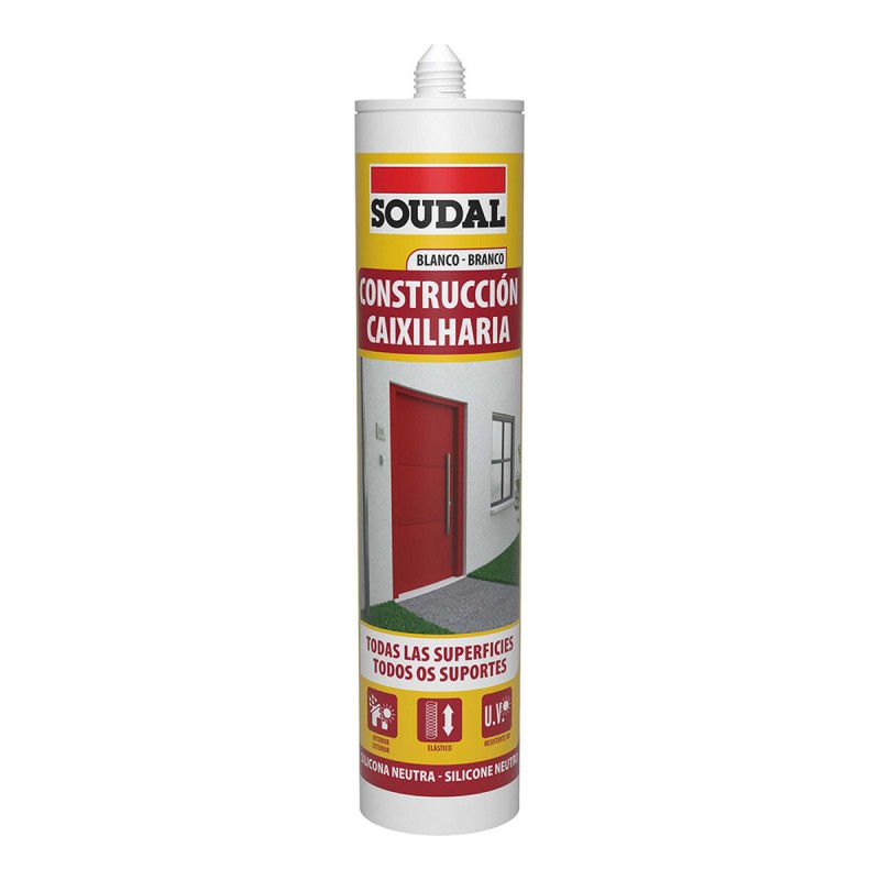 Silicone Soudal 115786 Construction Blanc 290 ml