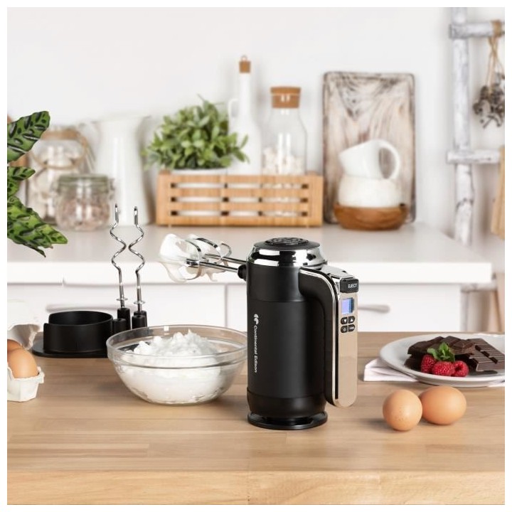 Batteur électrique CONTINENTAL EDISON CEBE350B 350W - Ecran LCD - Com