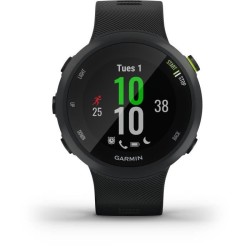 GARMIN Forerunner 45 - Montre de course a pied avec prise en charge des programmes d'entraînement Garmin Coach - Noire - Large