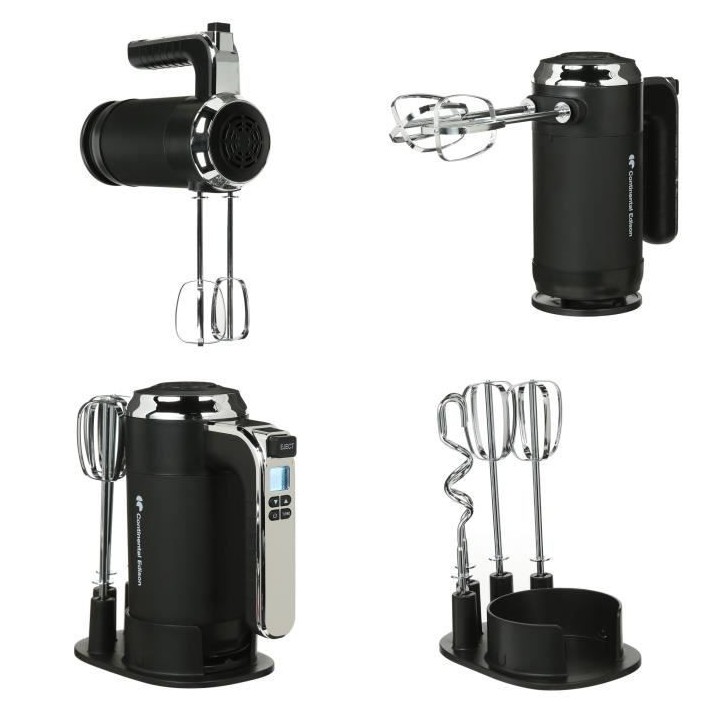 Batteur électrique CONTINENTAL EDISON CEBE350B 350W - Ecran LCD - Com