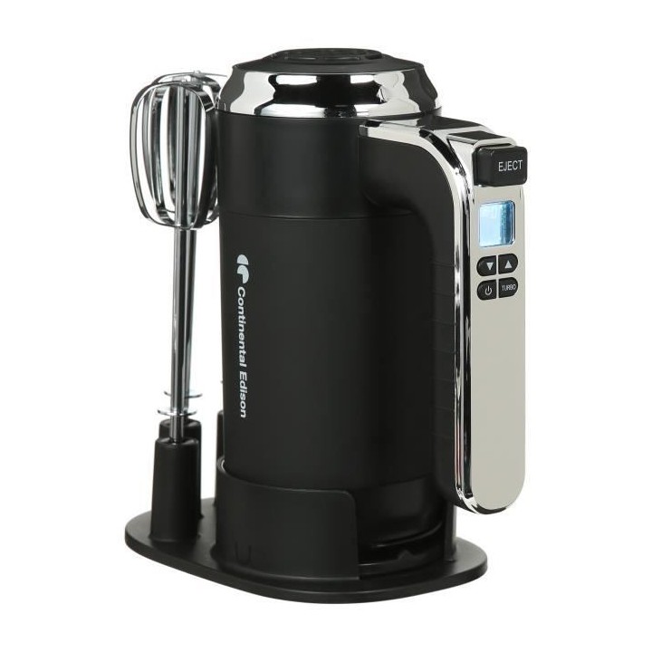 Batteur électrique CONTINENTAL EDISON CEBE350B 350W - Ecran LCD - Com