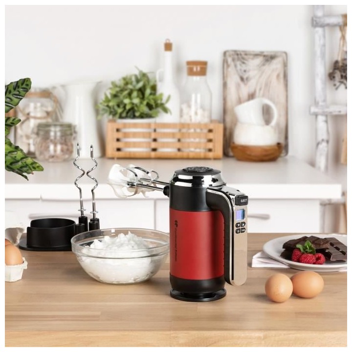 Batteur électrique CONTINENTAL EDISON CEBE350R - 350W - Ecran LCD - R