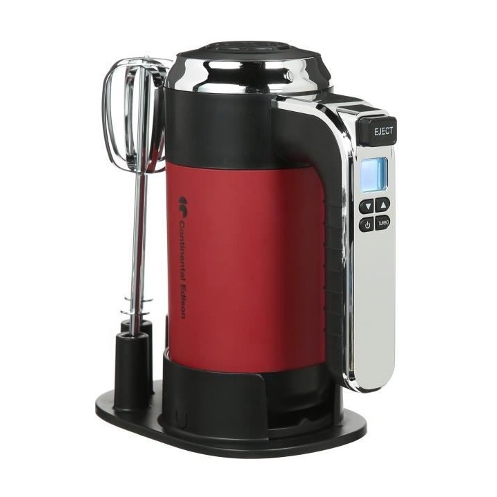 Batteur électrique CONTINENTAL EDISON CEBE350R - 350W - Ecran LCD - R