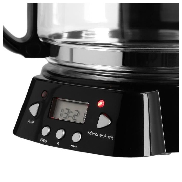 Cafetiere filtre programmable CONTINENTAL EDISON Noir