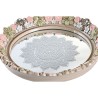 Centre de Table DKD Home Decor Miroir Résine Multicouleur Romantique (23,5 x 23,5 x 20,5 cm)