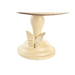 Centre de Table DKD Home Decor 24 x 22,6 x 18 cm Beige Papillons