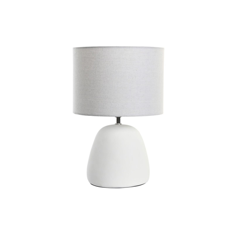 Lampe de bureau DKD Home Decor Doré Blanc Grès 220 V 50 W (28 x 28 x 42 cm)