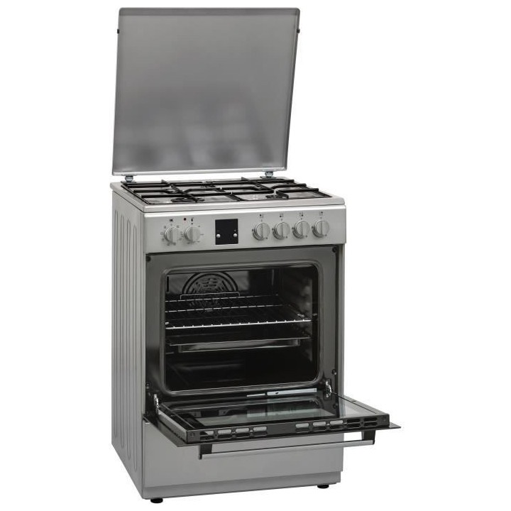 CONTINENTAL EDISON - CECG6065FCSCuisiniere table gaz-4 foyers-Four él