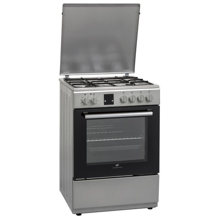 CONTINENTAL EDISON - CECG6065FCSCuisiniere table gaz-4 foyers-Four él