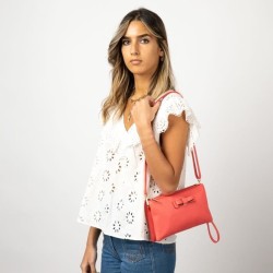 MANOUKIAN Pochette Cecil Corail Femme