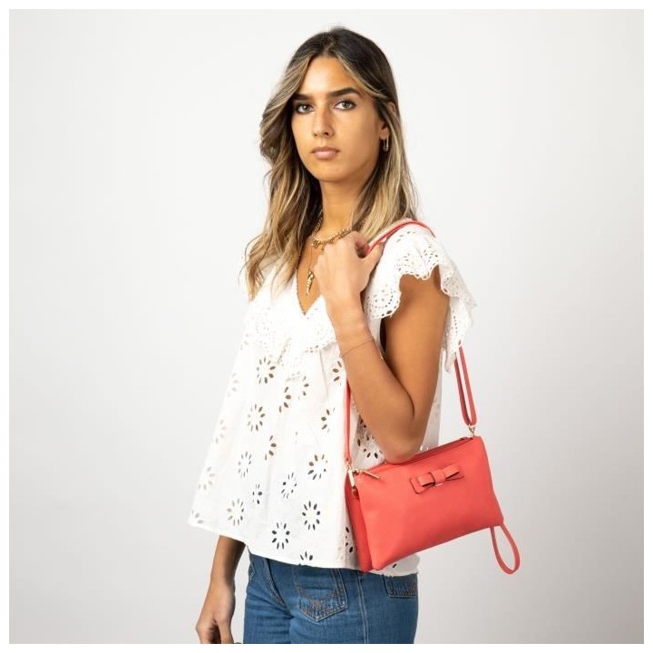 MANOUKIAN Pochette Cecil Corail Femme