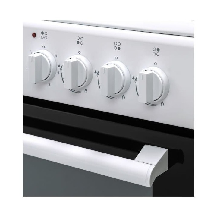 CONTINENTAL EDISON Cuisiniere mixte 3+1 60x60 Multifonction Cata Allum