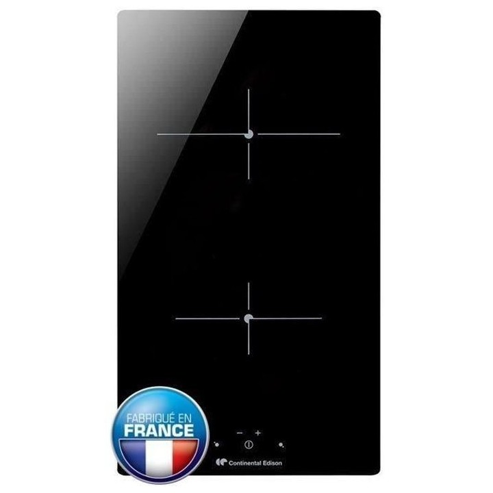 Plaque de cuisson vitrocéramique CONTINENTAL EDISON 2 foyers L29 x P5