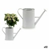 Arrosoir décoratif Métal Blanc Argenté (10,5 x 22,5 x 38 cm) (12 Unités)