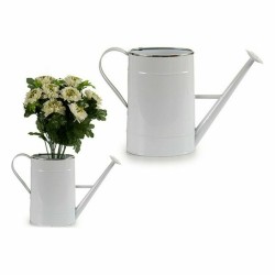 Arrosoir décoratif Métal Blanc Argenté (10,5 x 22,5 x 38 cm) (12 Unités)