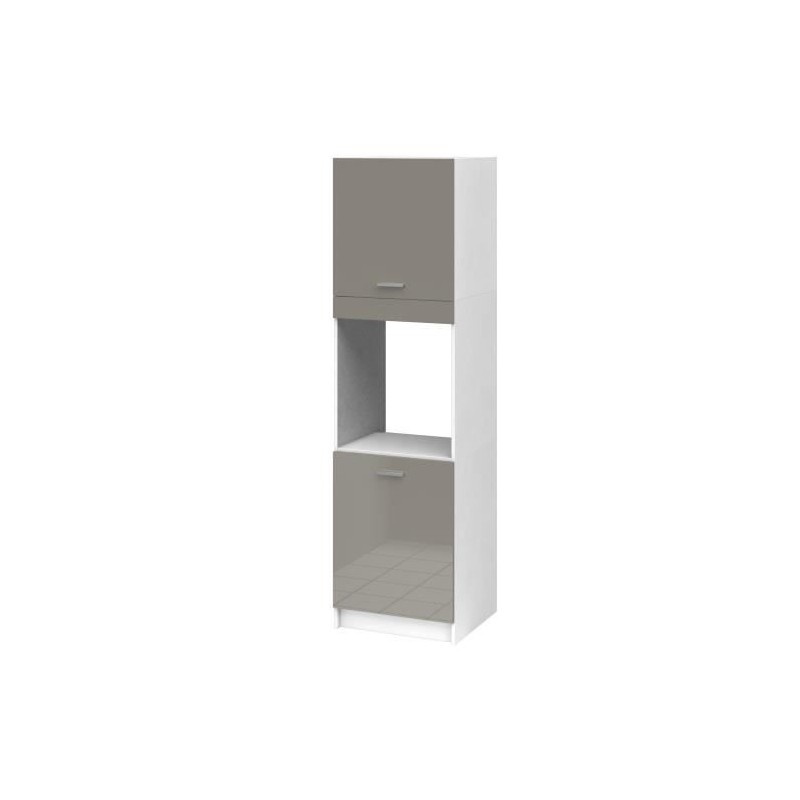 EXTRA - Meuble colonne four de cuisine L 60cm - Truffe Laqué