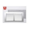 Grille Fepre Moustiquaire Aluminium Chrome (30 x 15 cm)