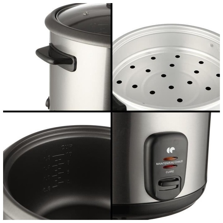 CONTINENTAL EDISON CR18SS Cuiseur a riz - Inox
