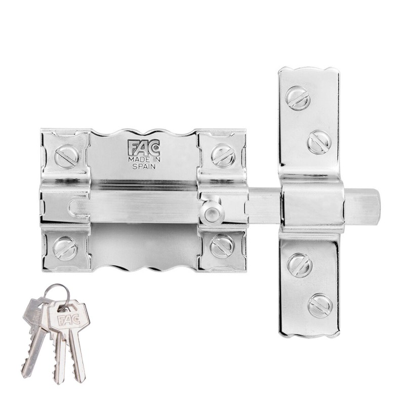 Loquet de porte Fac 300-p/87 Broche Nickelé