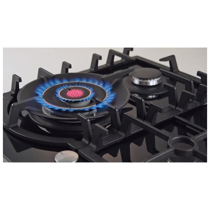 Plaque de cuisson gaz CONTINENTAL EDISON 4 foyers L56 x P48 cm CECTG4B