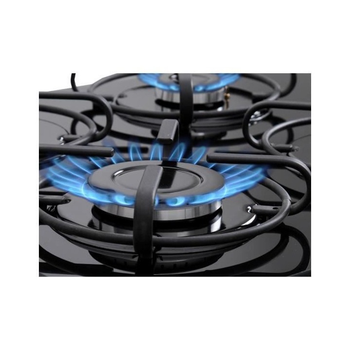 Plaque de cuisson gaz CONTINENTAL EDISON 4 foyers L58 x P50 cm CECTG4V