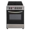 CONTINENTAL EDISON - Cuisiniere vitrocéramique - 60x60 - Multifonction - catalyse - Minuteur - Classe A - timer digital - Inox