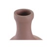 Vase DKD Home Decor 21 x 7 x 48 cm Beige Rose Aluminium (2 Unités)