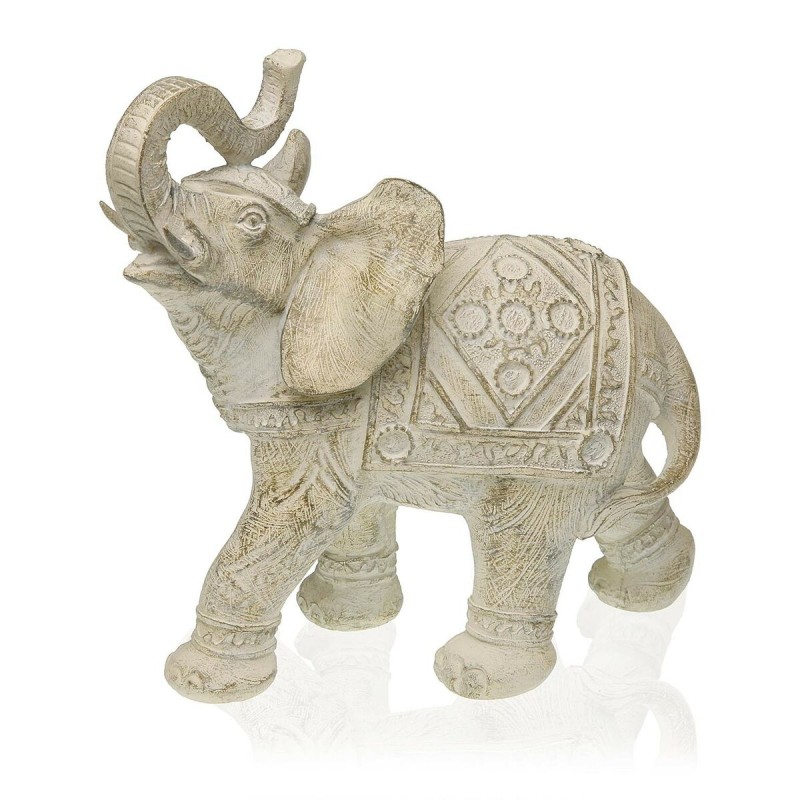 Figurine Décorative Versa Eléphant 10,5 x 22,5 x 23 cm Résine