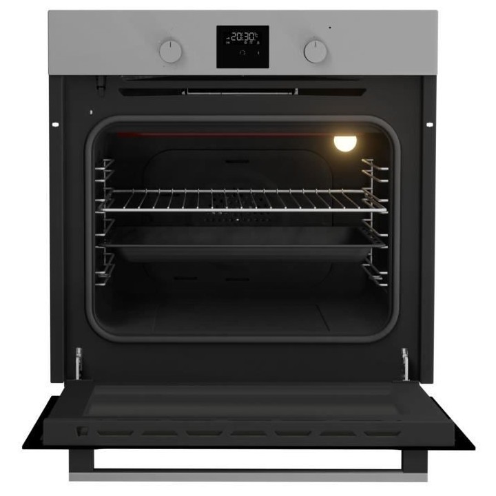 Four encastrable pyrolyse Continental Edison CEF60PBIX inox et noir 60