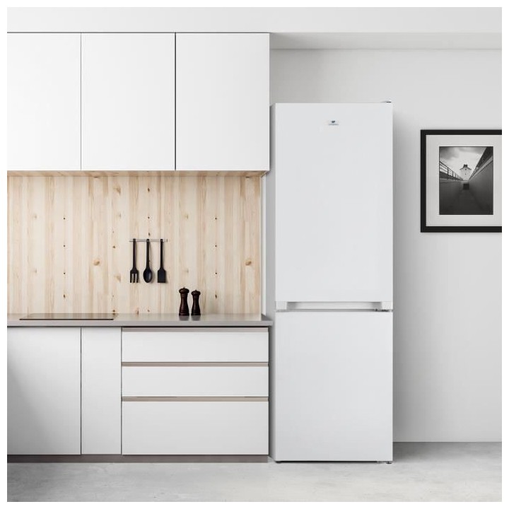 CONTINENTAL EDISON CEFC291NFWP Réfrigérateur congélateur bas 291 L