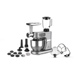 Robot pâtissier multifonction CONTINENTAL EDISON - 1000 W - Gris