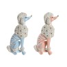 Figurine Décorative DKD Home Decor 18 x 10 x 30,5 cm Scandi Bleu Rose (2 Unités)