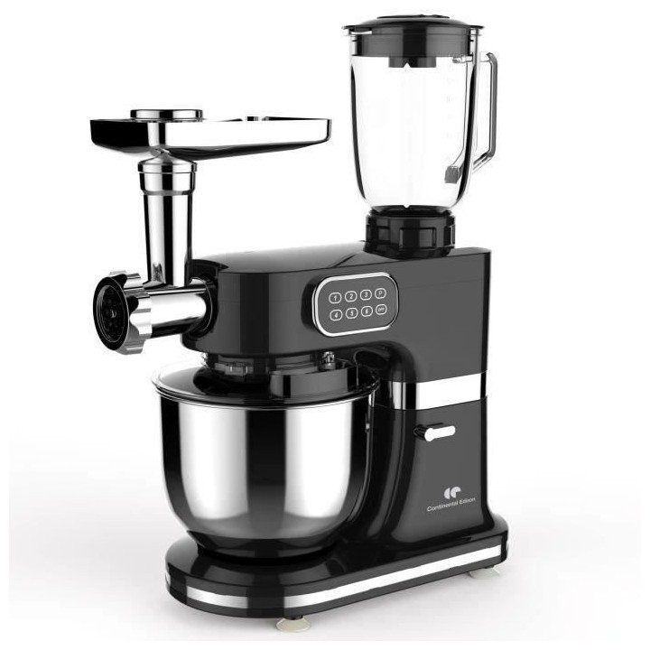 Robot pâtissier multifonctions CONTINENTAL EDISON - 1000 W - Noir