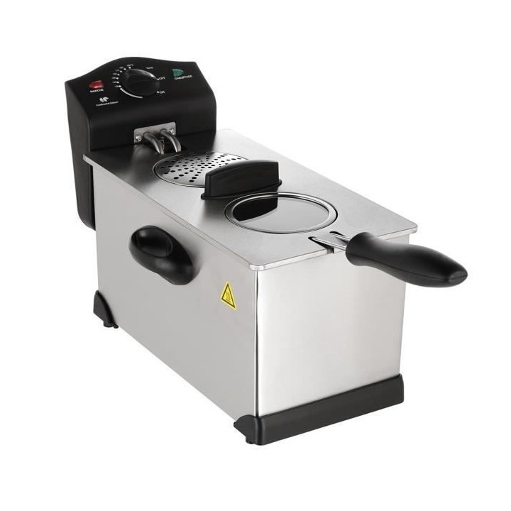 CONTINENTAL EDISON Friteuse électrique semi-professionnelle - avec hu