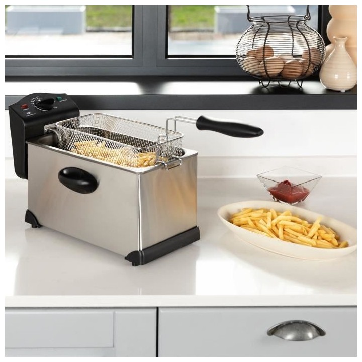 CONTINENTAL EDISON Friteuse électrique semi-professionnelle - avec hu
