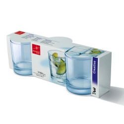 Set de Verres Bormioli Rocco Iride Bleu 3 Unités verre 255 ml