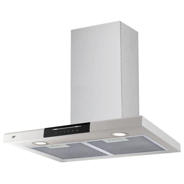 Hotte décorative murale CONTINENTAL EDISON CEH60477B 60 cm - Inox ban