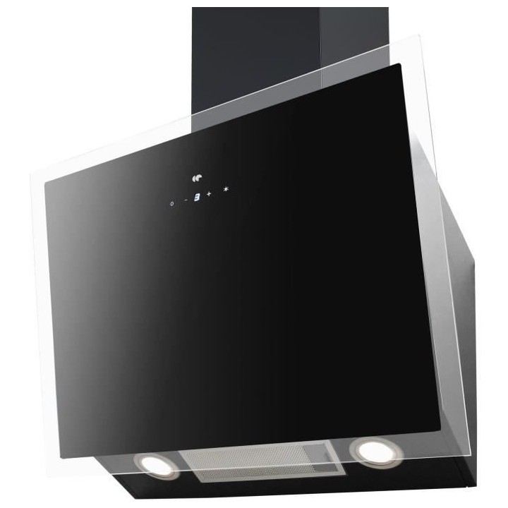 Hotte décorative murale CONTINENTAL EDISON CEH6052FULLB1 60 cm - Verr