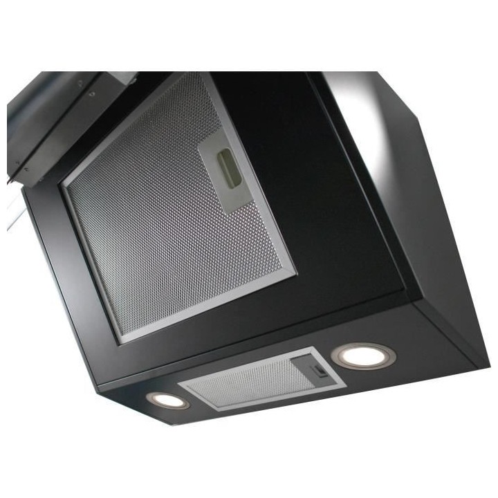 Hotte décorative murale CONTINENTAL EDISON CEH6052FULLB1 60 cm - Verr