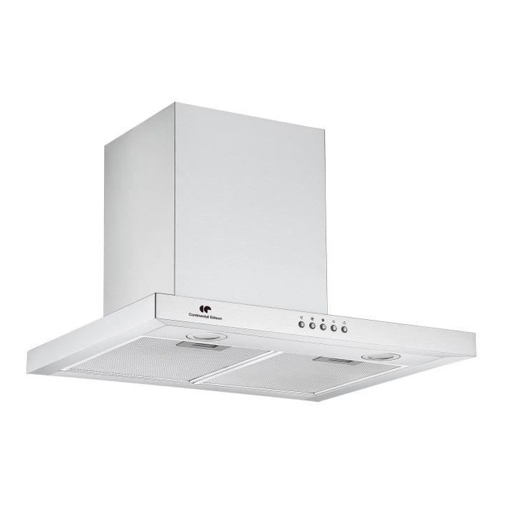 Hotte décorative murale CONTINENTAL EDISON CEH6060IX 60 cm - Inox