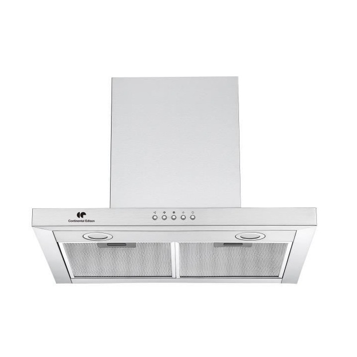 Hotte décorative murale CONTINENTAL EDISON CEH6060IX 60 cm - Inox