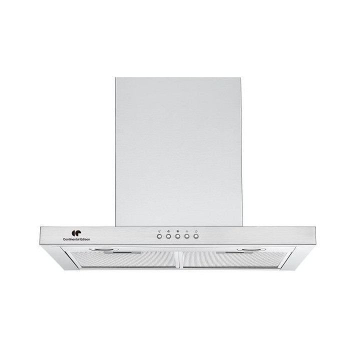Hotte décorative murale CONTINENTAL EDISON CEH6060IX 60 cm - Inox
