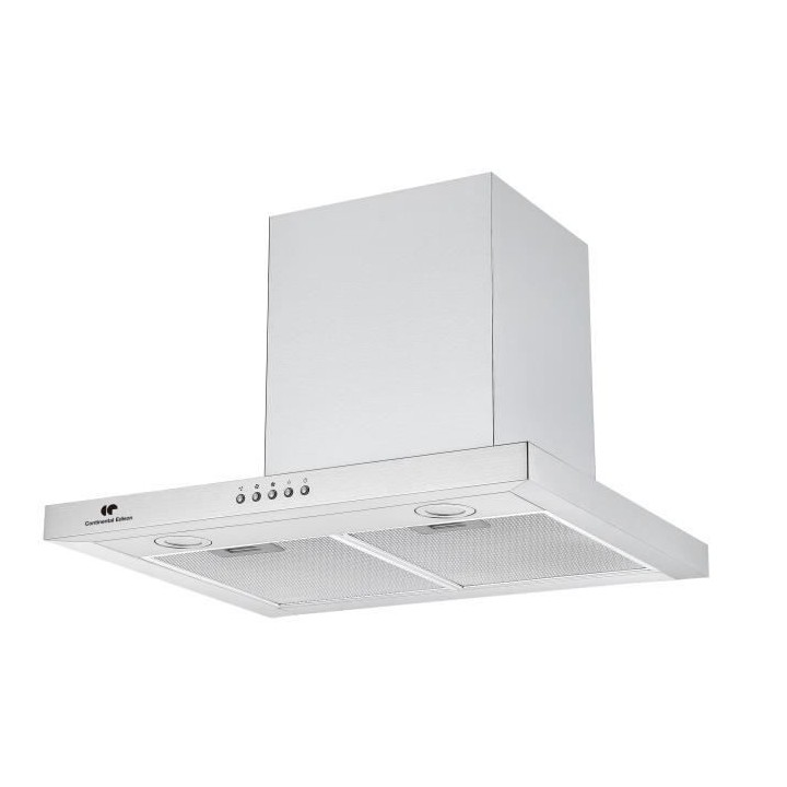 Hotte décorative murale CONTINENTAL EDISON CEH6060IX 60 cm - Inox