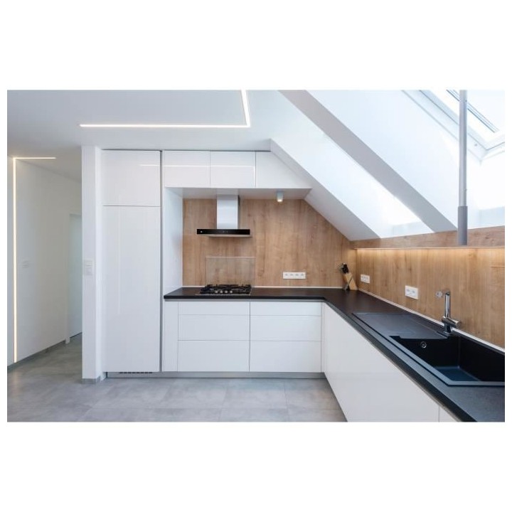 Hotte décorative murale CONTINENTAL EDISON CEH60ST 60 cm - Inox et no